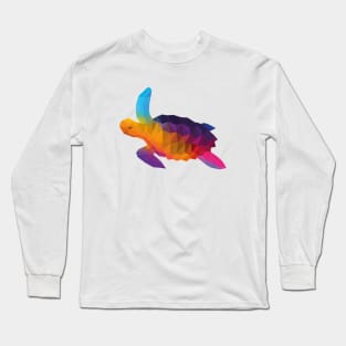 Rainbow Sea Turtle Long Sleeve T-Shirt